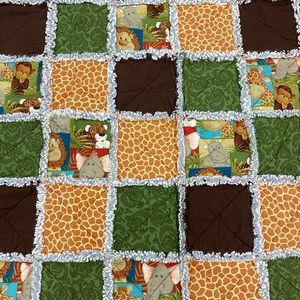 Safari handmade rag quilt